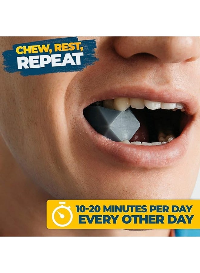 Jaw Exerciser for Men and Women - Jawline Double Chin Reducer Eliminator - Chisell Jaw line Exerciser Facial Exerciser - Powerful Jaw Trainer with two hard plastic cases - Image 3